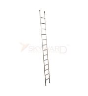 Model No. 1400 Aluminium Single Ladder Flat Step for Home, Warehouse and Industrial Access Use, Professional Portable Ladder for Maintenance, Storage, Repair and Daily Working Needs 